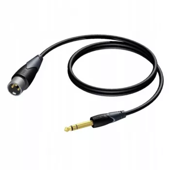 Kabel audio Procab XLR męski na jack 6,3 mm (1/4 cala) męski, stereo, 3 m