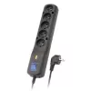 Lestar 5+ Lf-530wa, listwa przeciwprzepięciowa, 5m, Czarny Lf-530wa 5+ 3l G-a K. Cz 5,0m