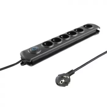 Listwa przeciwprzepięciowa Qoltec 6 gniazd 1.8m 50111