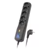 Lestar 5w LV-530W, PDU, 3m, Czarny LV-530W G-a K. Cz 3,0m