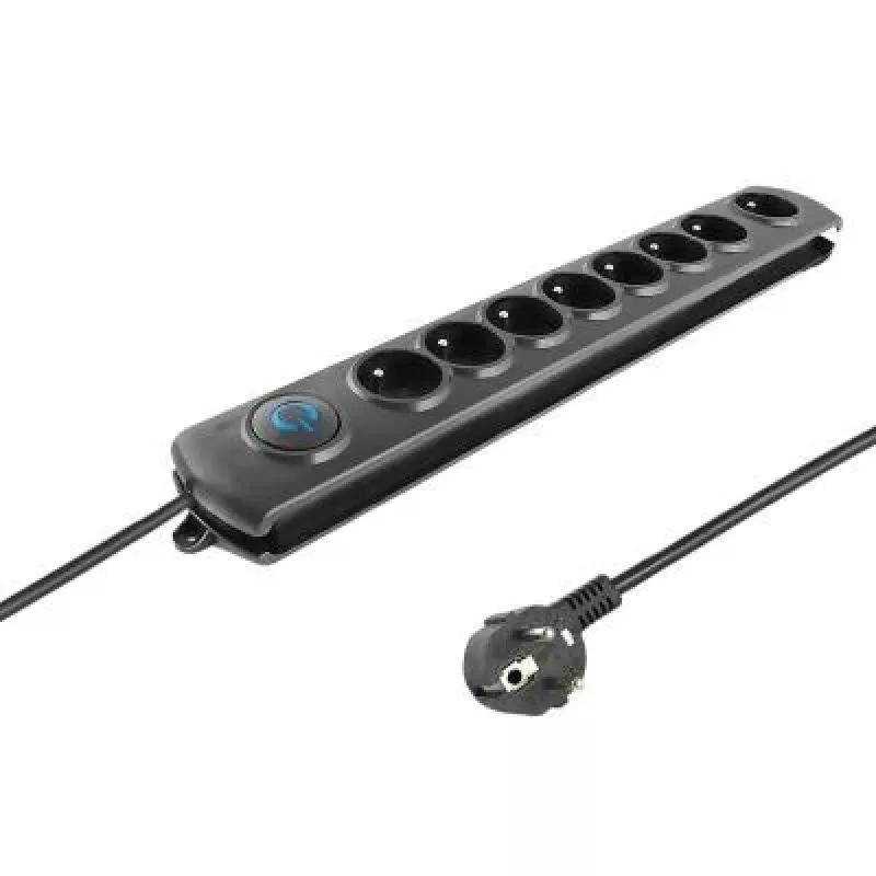 Listwa przeciwprzepięciowa Qoltec 8 gniazd 3,0 m 50114
