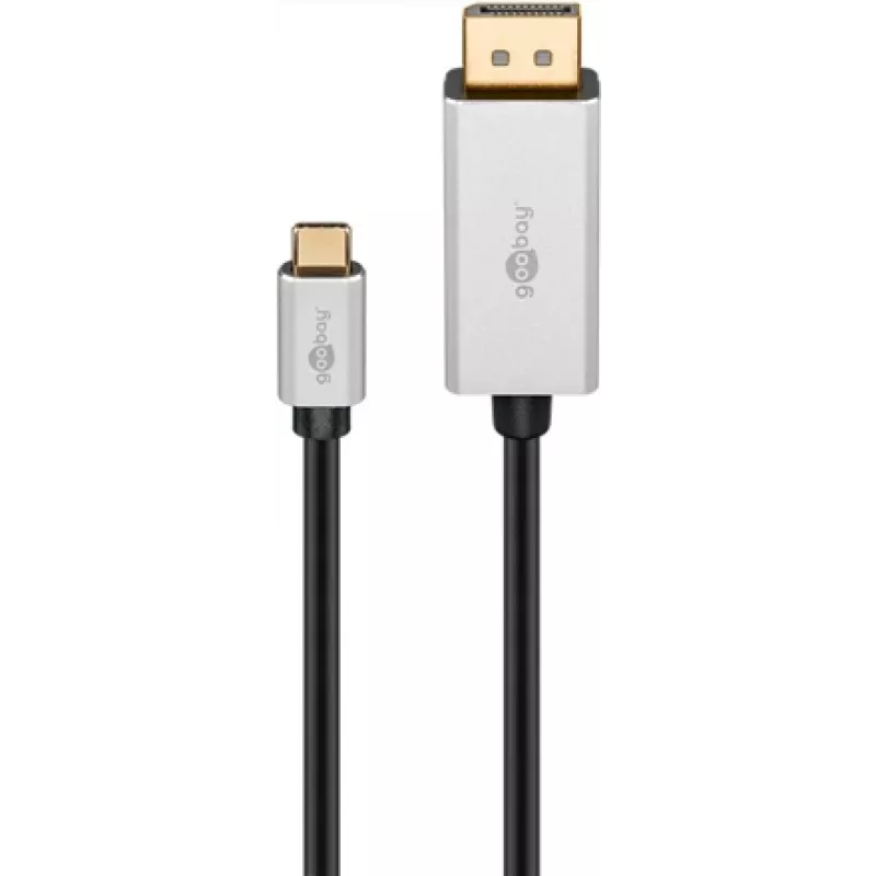 Goobay | Przewód adaptera USB-C na DisplayPort | 60176 | Type-C | DisplayPort | USB-C na DisplayPort | 2 m