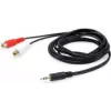 Equip 147093 kabel audio 250 m 2 x RCA 3.5mm czarny