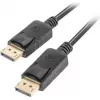 Kabel DisplayPort LANBERG CA-DPDP-10CC-0005-BK 0,5 m, DisplayPort–DisplayPort, czarny