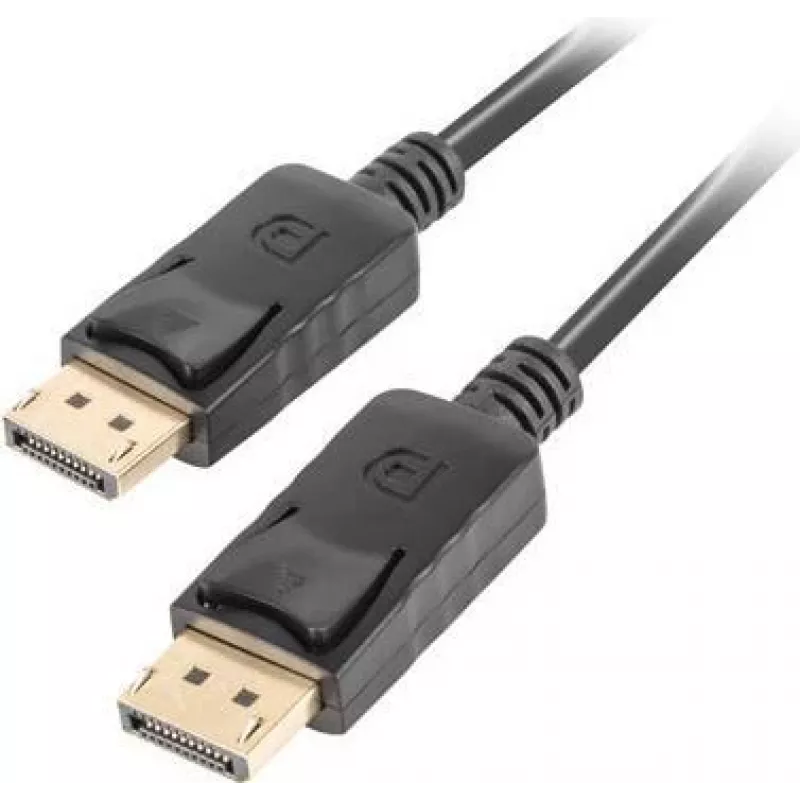Kabel DisplayPort LANBERG CA-DPDP-10CC-0005-BK 0,5 m, DisplayPort–DisplayPort, czarny