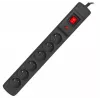 Listwa zasilająca ARMAC Multi M6 ochronnik przepięciowy, 6 gniazd, kabel 10 m, czarna