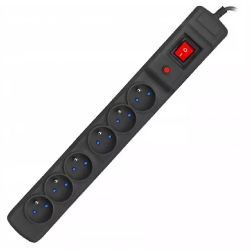 Listwa zasilająca ARMAC Multi M6 ochronnik przepięciowy, 6 gniazd, kabel 10 m, czarna