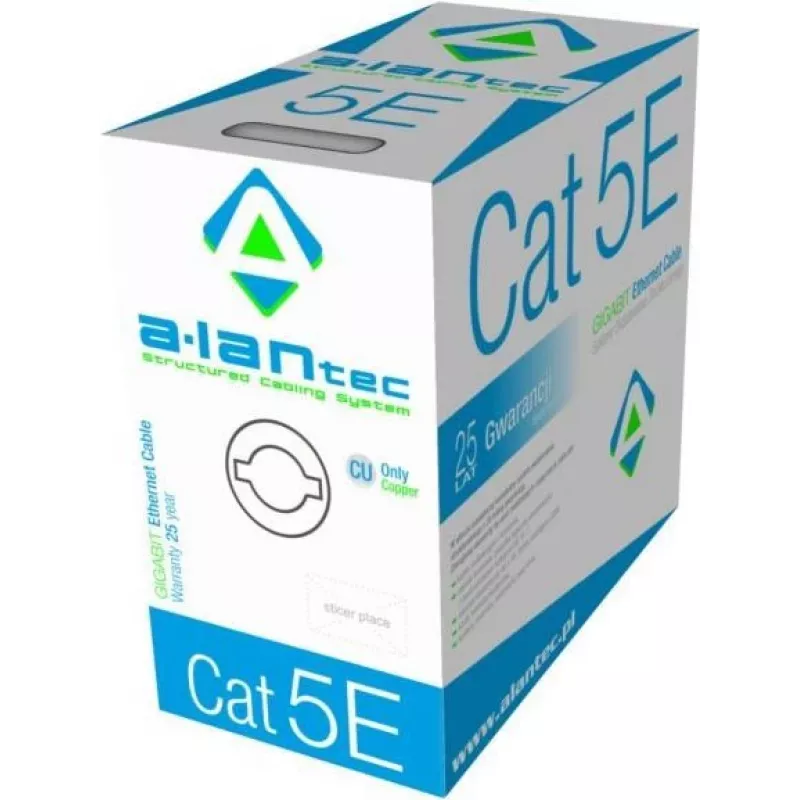 Kabel sieciowy A-LAN KIU5PVC305 szary 305 m Cat5e U/UTP (UTP)