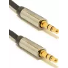 Gembird Kabel CCAP-444-0.75M (Mini Jack M - Mini Jack M, 0,75m, Kolor Czarny) Kabel Audio 3.5mm Czarny (CCAP-444-0.75M)