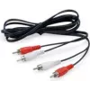 Equip 147094 kabel audio 2,5 m 2 x RCA czarny
