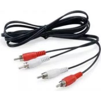 Equip 147094 kabel audio 2,5 m 2 x RCA czarny