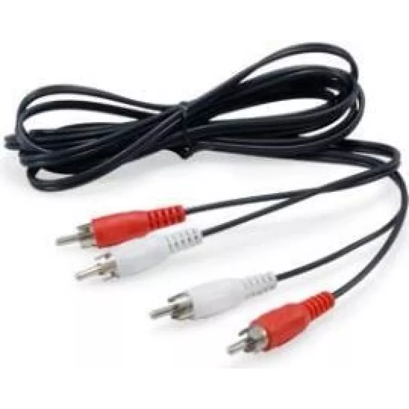 Equip 147094 kabel audio 2,5 m 2 x RCA czarny