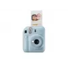 Aparat natychmiastowy Fujifilm Instax Mini 12 niebieski — wydruki 86 x 54 mm, ogniskowa 60 mm, migawka elektroniczna