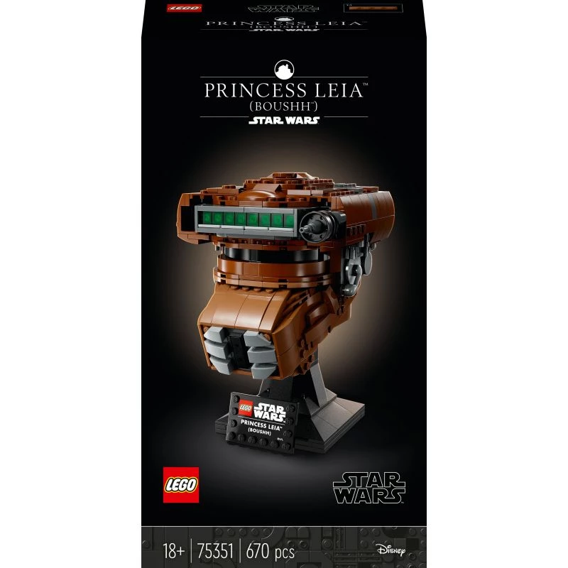 LEGO Star Wars Hełm Księżniczki Lei (Boushh) Zestaw dla Dorosłych 75351 (670 Elementów)