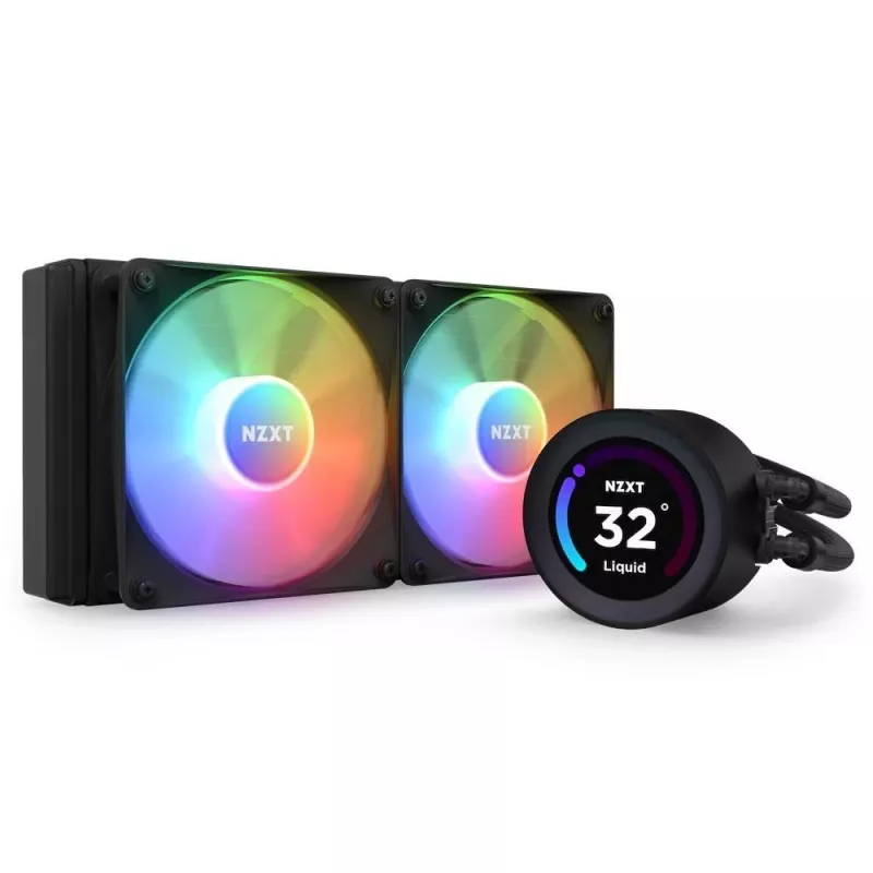 Chłodzenie cieczą all-in-one NZXT Kraken Elite 240 RGB 12 cm Czarny