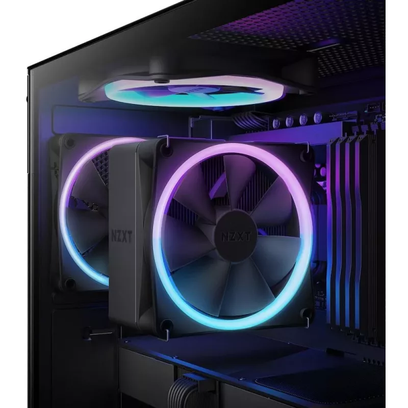 NZXT T120 RGB Chłodzenie procesora powietrzne 12 cm Czarny 1 szt.