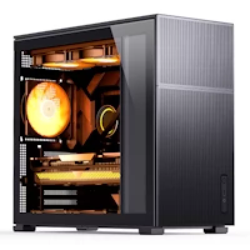 Jonsbo D41 Mesh Standard ATX PC Case – czarna, szkło hartowane