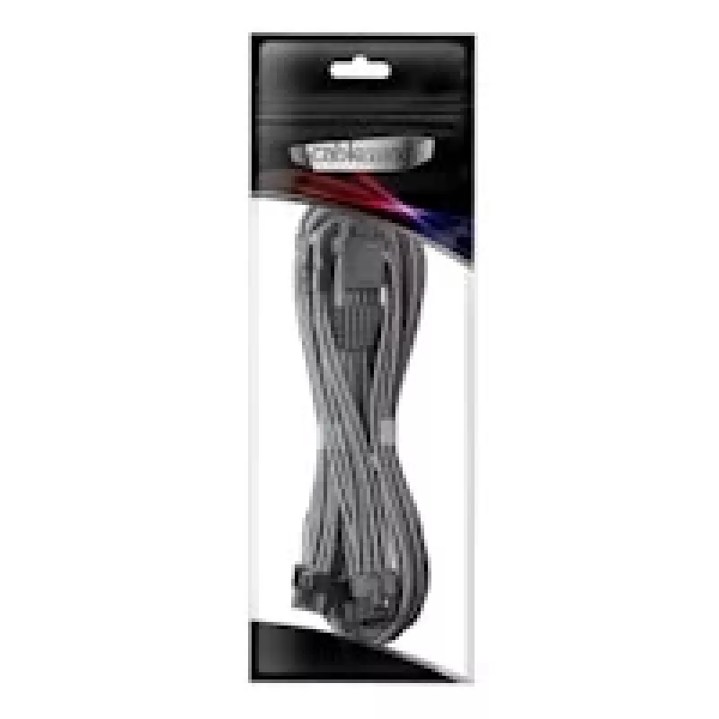 CableMod C-Series Pro ModMesh Sleeved 12VHPWR PCI-e kabel for Corsair (Carbon, 16-pin to Triple 8-pin, 600mm)