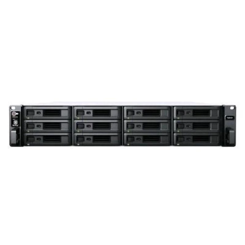 Synology RackStation RS2423+ Serwer NAS/magazynowy Rack (2U) Ryzen Embedded V1780B 8 GB DDR4 0 TB DiskStation Manager Czarny, Szary