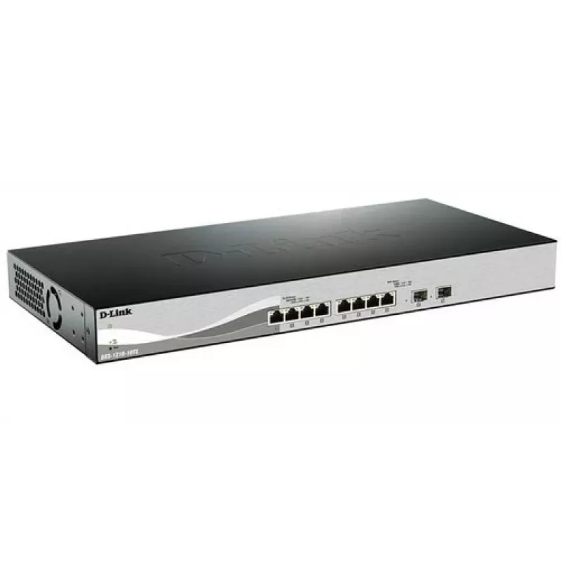 D-Link DXS-1210-10TS Zarządzany L2/L3 10G Ethernet (100/1000/10000) 1U Czarny, Srebrny