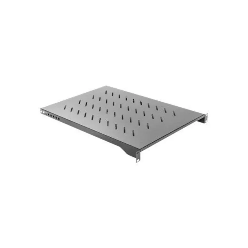 Półka rack LANBERG AK-1010-B do szaf 19 cali, 1U, 482,6×750×45 mm, maks. obciążenie 15 kg, czarna