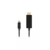 Kabel wideo adapter LANBERG CA-CMHD-10CU-0030-BK, USB Type-C do HDMI 2.0, 3 m, 18 Gbit/s, 4K