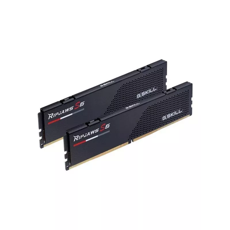 G. Skill Ripjaws S5 64 GB (2x 32 GB) DDR5 6000 MHz Dwukanałowy zestaw pamięci do komputerów stacjonarnych, czarny