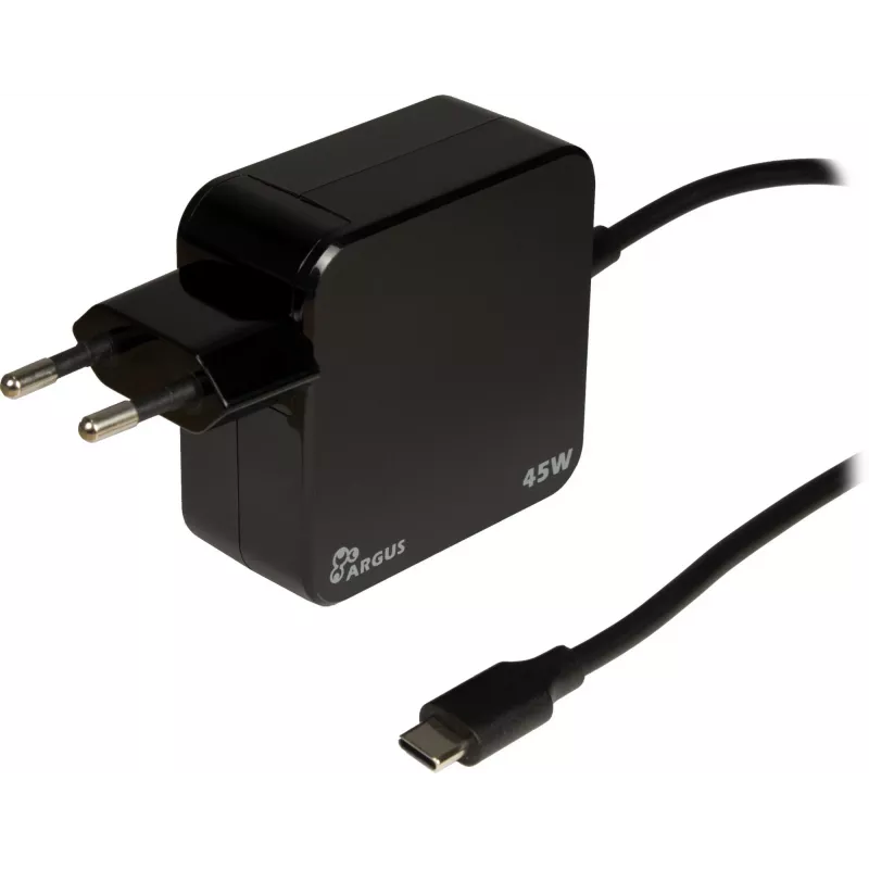 Ładowarka Inter-Tech PD-2045 Uniwersalna Czarna AC do użytku wewnętrznego 20V USB-C