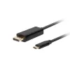 Adapter USB-C na DisplayPort Lanberg CA-CMDP-10CU-0018-BK Czarny 1,8 m