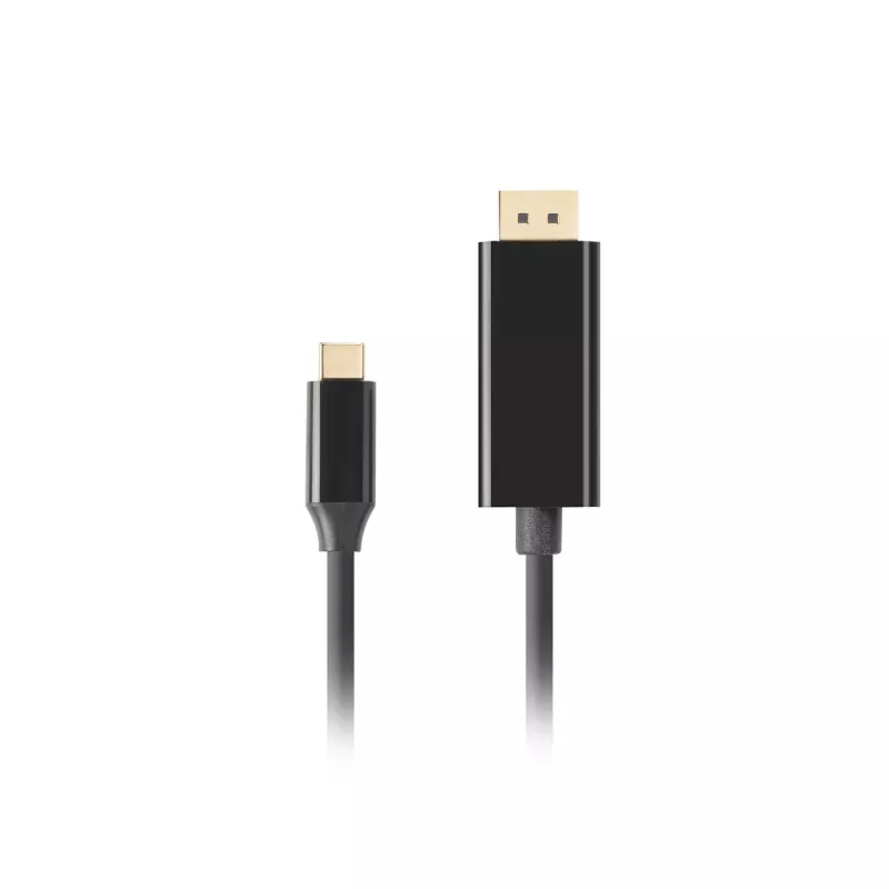 Adapter USB-C na DisplayPort Lanberg CA-CMDP-10CU-0018-BK Czarny 1,8 m