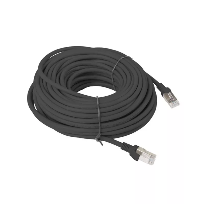 Kabel sieciowy LANBERG Cat6 PCU6-10CC-2000-BK — 20 m, U/UTP, RJ-45, czarny