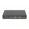 Przełącznik niezarządzalny LANBERG RSGE-24 — 24× Gigabit Ethernet 1U, do montażu w szafie rack, czarny