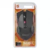 Bezprzewodowa mysz optyczna DEFENDER ACCURA MM-275 RF, oburęczna, 1600 DPI, odbiornik USB RF, 5–6 przycisków, czarno-czerwona