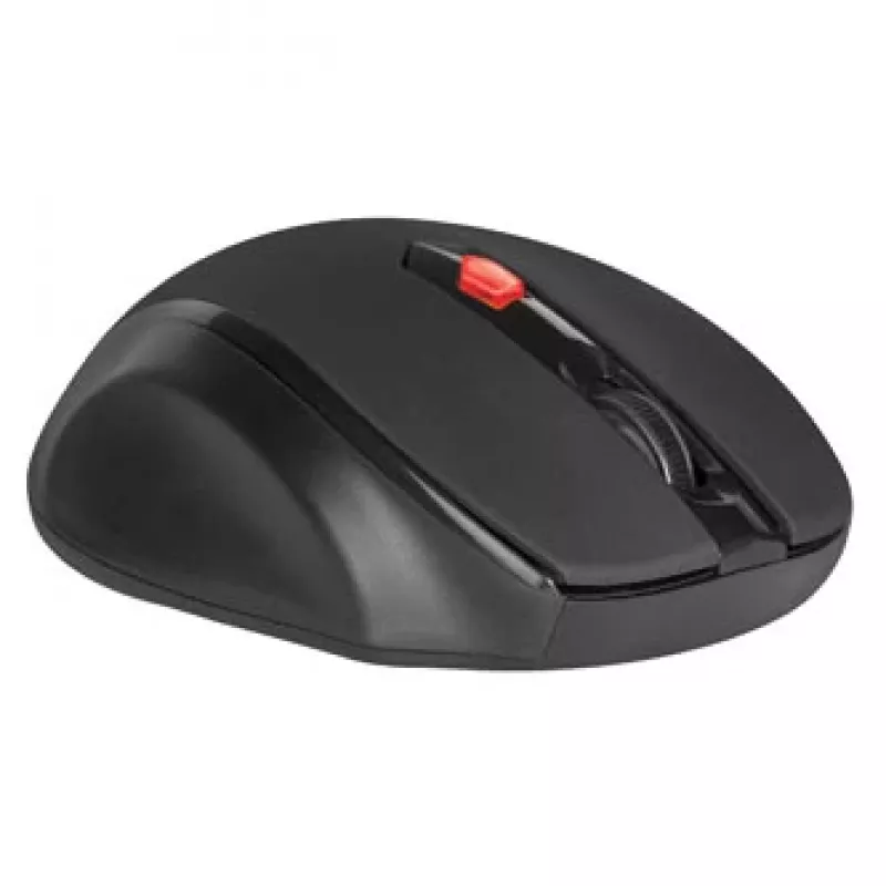 Bezprzewodowa optyczna mysz praworęczna DEFENDER ULTRA MM-315 — 1600 DPI, 6 przycisków, odbiornik USB, czarna