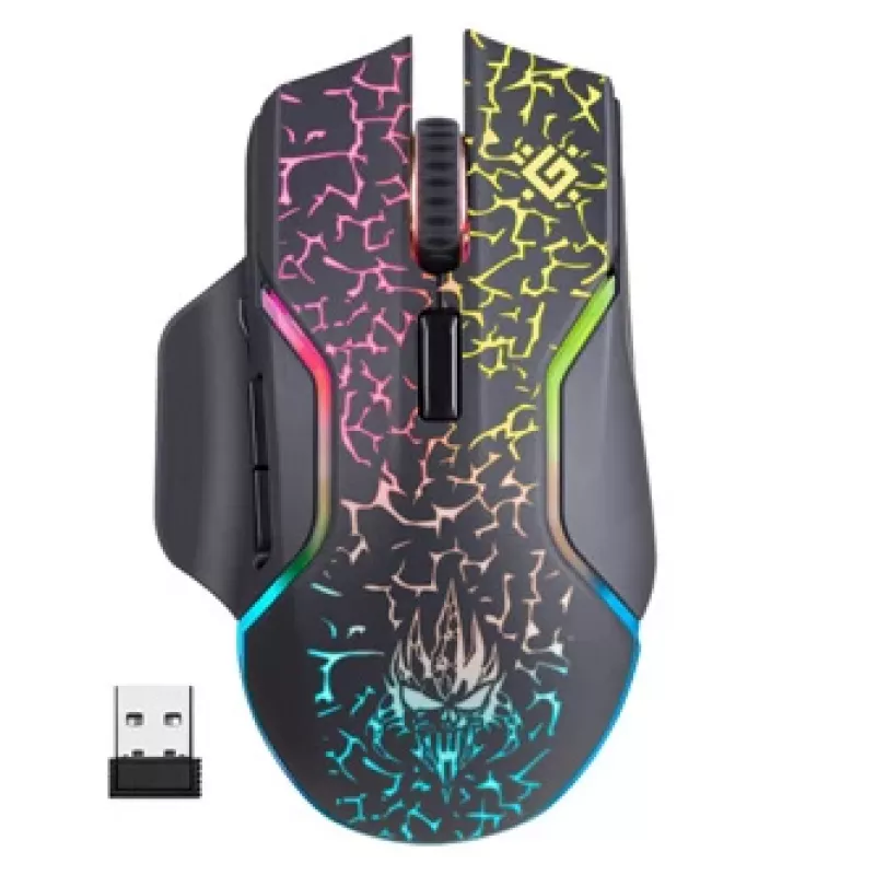 Defender Oneshot GM-067 Mysz Gamingowa dla Praworęcznych RF Bezprzewodowa + USB Typ