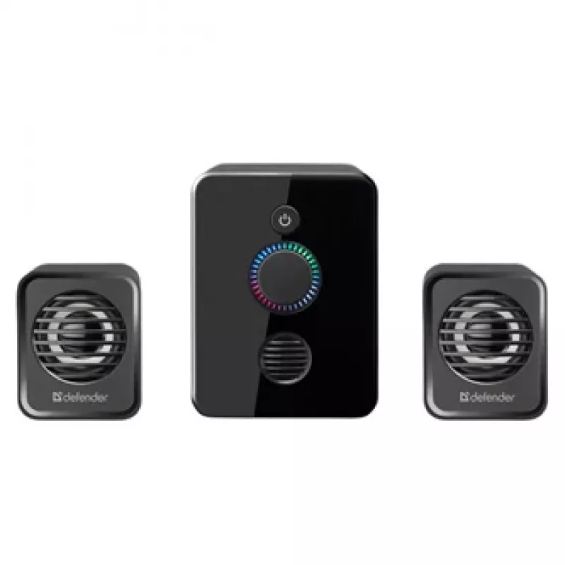 Głośniki komputerowe 2.1 DEFENDER V12 11 W RMS USB, 3,5 mm, woofer, czarny, 223×115×130 mm