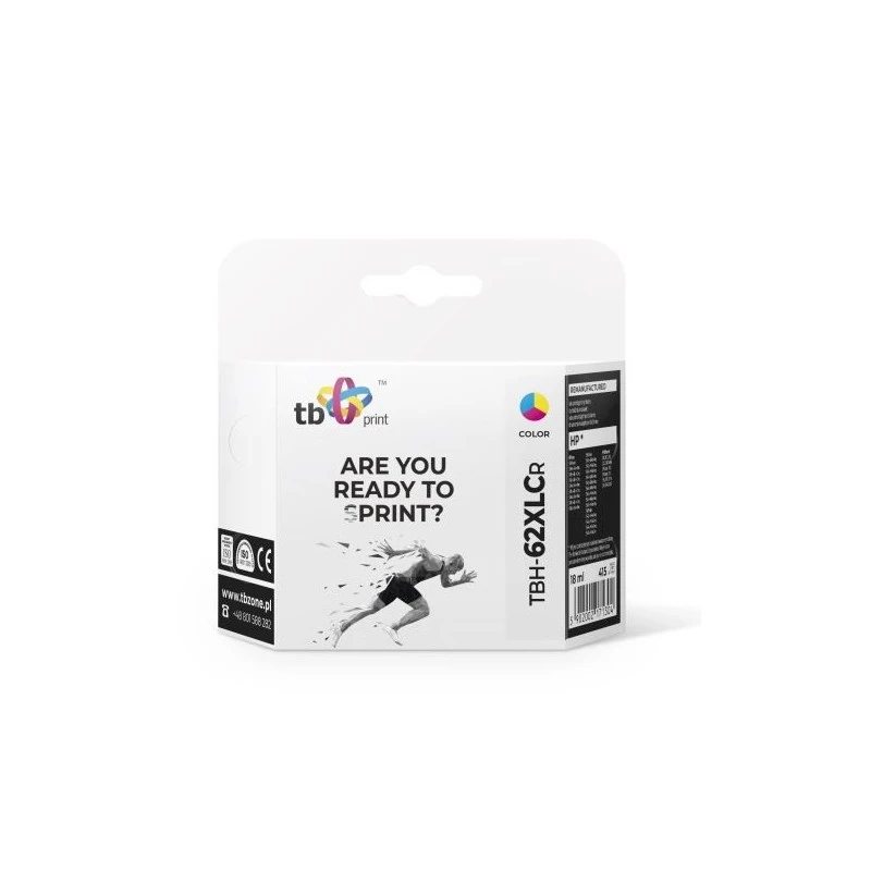 HP OfficeJet 5740 TBH-62XLCR CMY regenerowany ink