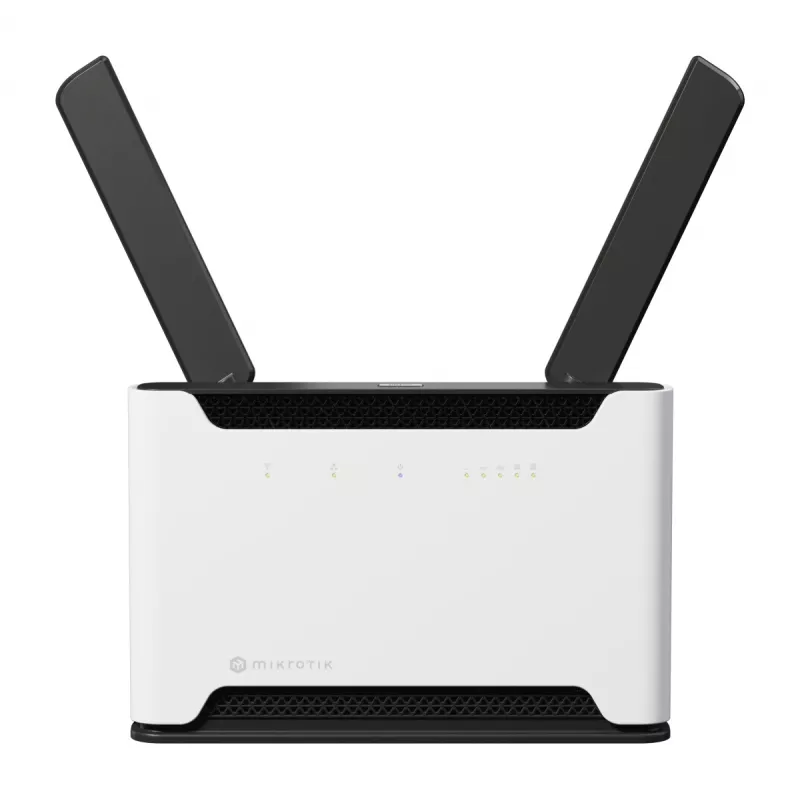 MikroTik Chateau LTE18 AX - Router bezprzewodowy - 5-portowy przełącznik - GigE, 2,5 GigE - Wi-Fi 5, Wi-Fi 6 - Dual-Band (S53UG+5HAXD2HAXD-TC&EG18-EA)