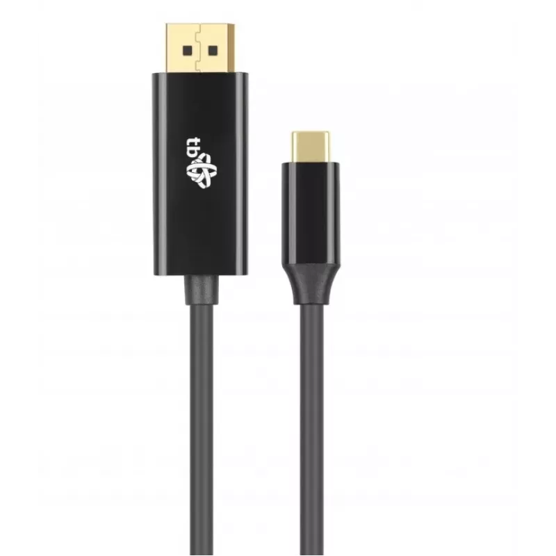 Kabel USB-C do DisplayPort TB AKTBXVDUSBCDP2B 2 m — czarny