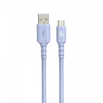 TB kabel USB-a - USB-C purple 1m