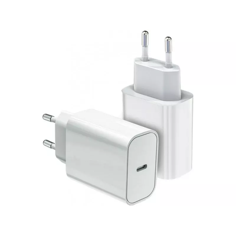Universal charger USB C 20W Moc Delivery Biały