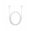 USB C - USB C kabel 1m. silicone Biały