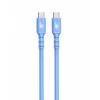USB C - USB C kabel 1m. silicone Niebieski