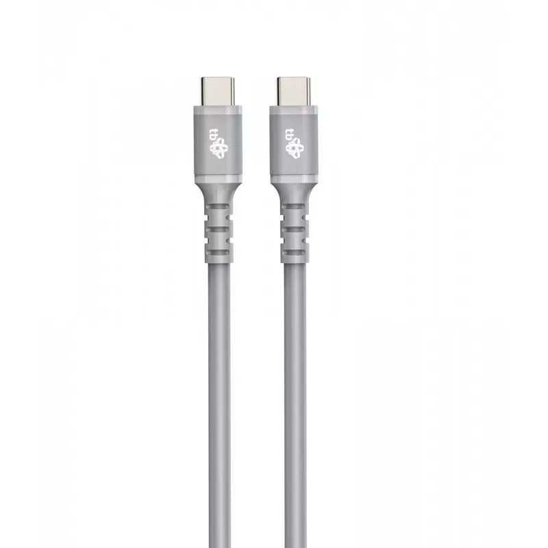 USB C - USB C kabel 1 m. silicone szary