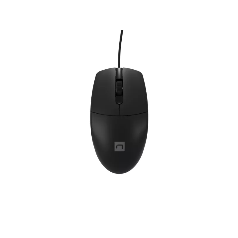 Przewodowa mysz biurowa NATEC Ruff Plus USB Type-A, praworęczna, 1200 DPI, 3 przyciski, czarna