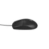 Przewodowa mysz biurowa NATEC Ruff Plus USB Type-A, praworęczna, 1200 DPI, 3 przyciski, czarna