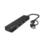 Koncentrator USB NATEC Mayfly USB 3.2 Gen 1 Typ-A Typ-C 5000 Mbit/s Czarny
