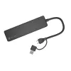 Koncentrator USB NATEC Mayfly USB 3.2 Gen 1 Typ-A Typ-C 5000 Mbit/s Czarny