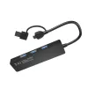 Koncentrator USB NATEC Mayfly USB 3.2 Gen 1 Typ-A Typ-C 5000 Mbit/s Czarny