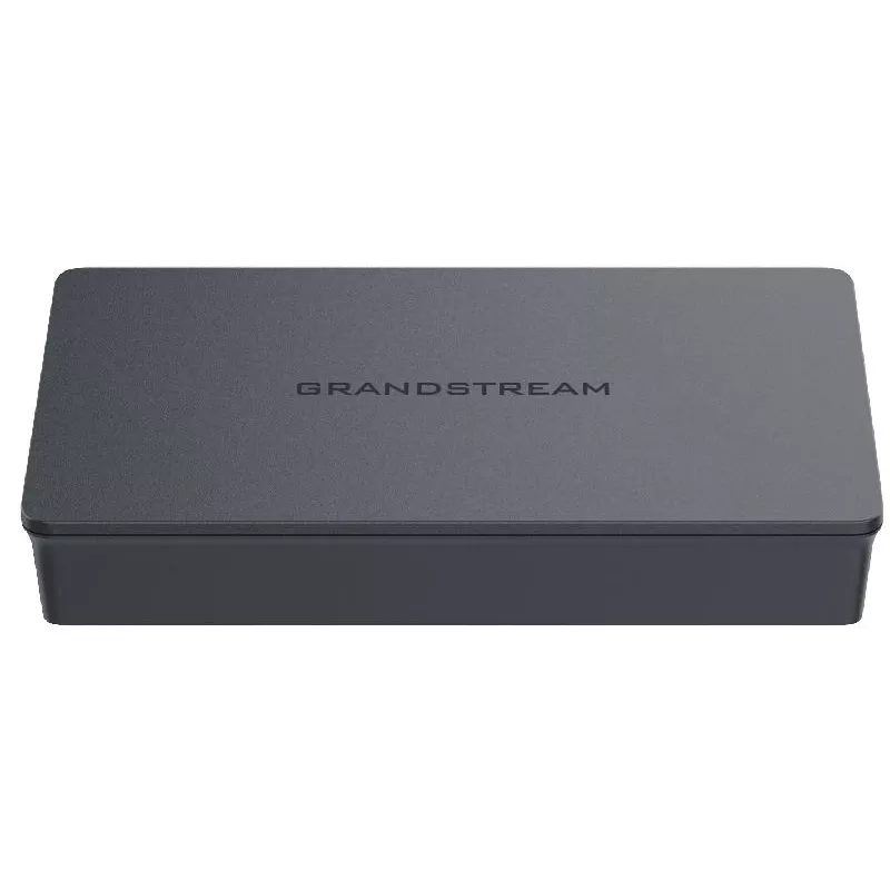 Przełącznik niezarządzalny Grandstream GWN7700 warstwy 2, 5 portów Gigabit, przepustowość 10 Gbps, QoS 802.1p, czarny, montaż na biurku/ścianie, 5 VDC